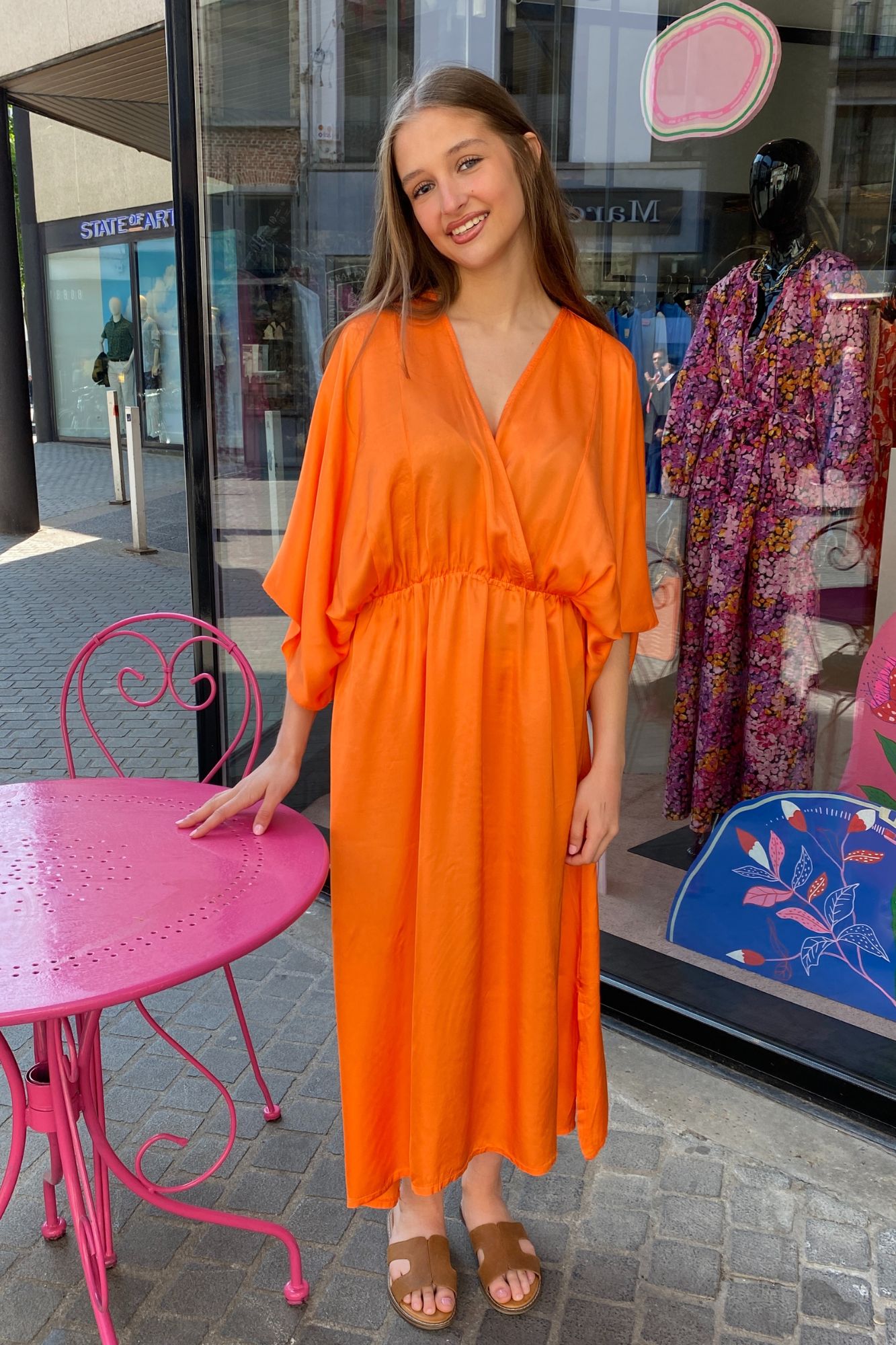 Image Alana dress midi orange