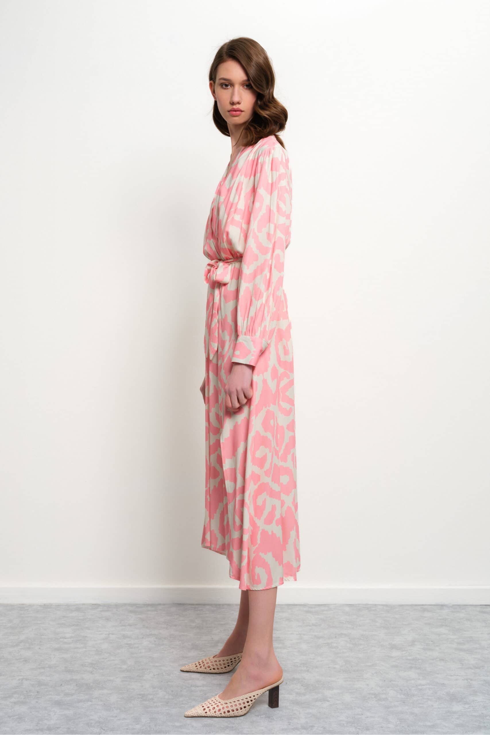 Image Isabella dress with print/ pink
