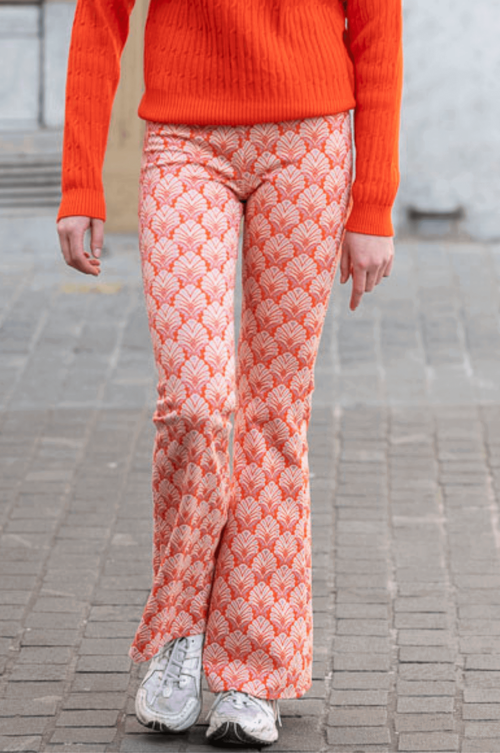 Image Poppy flared trousers orange lilly