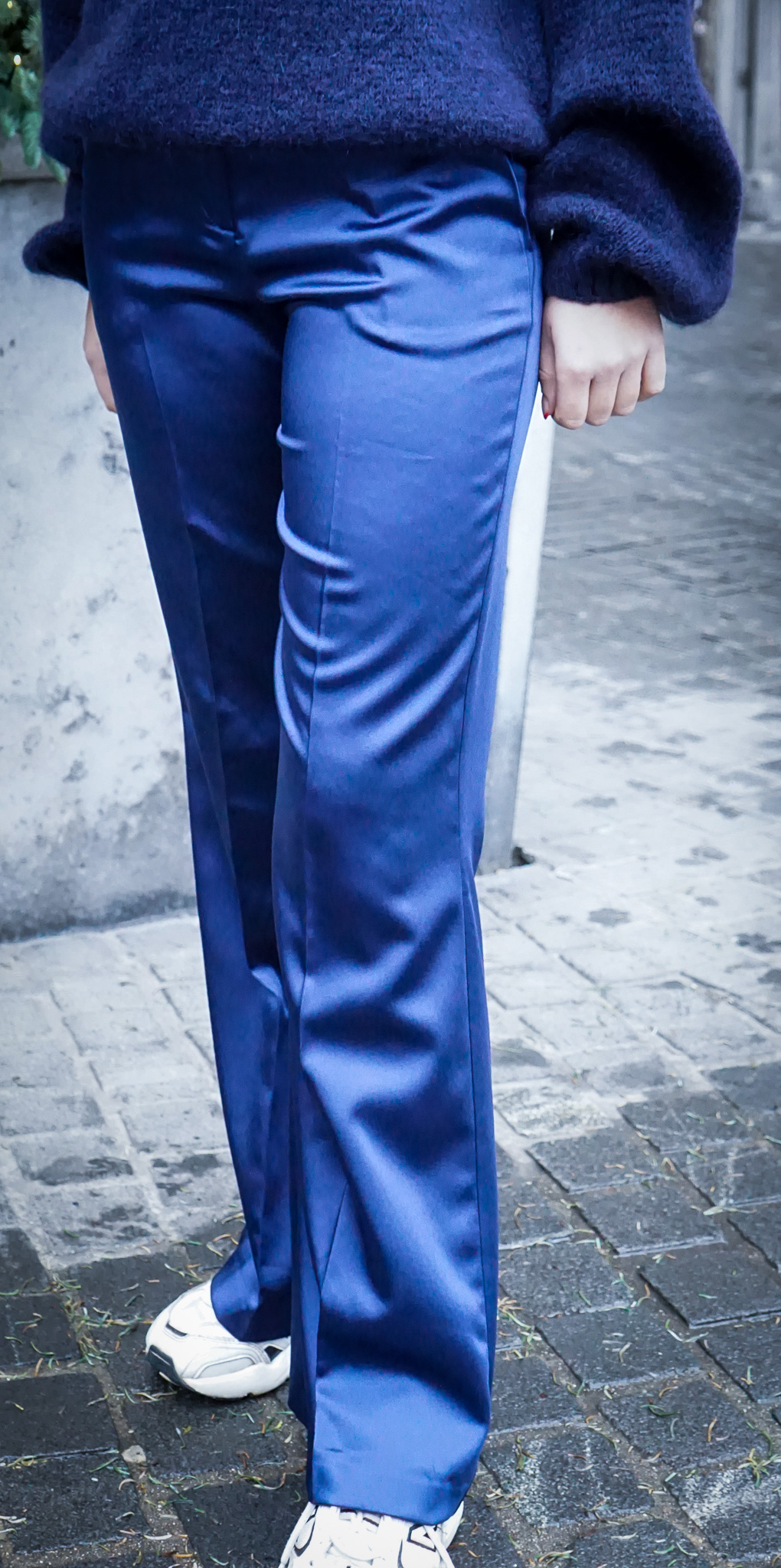 Image Amy pantalon glans blauw