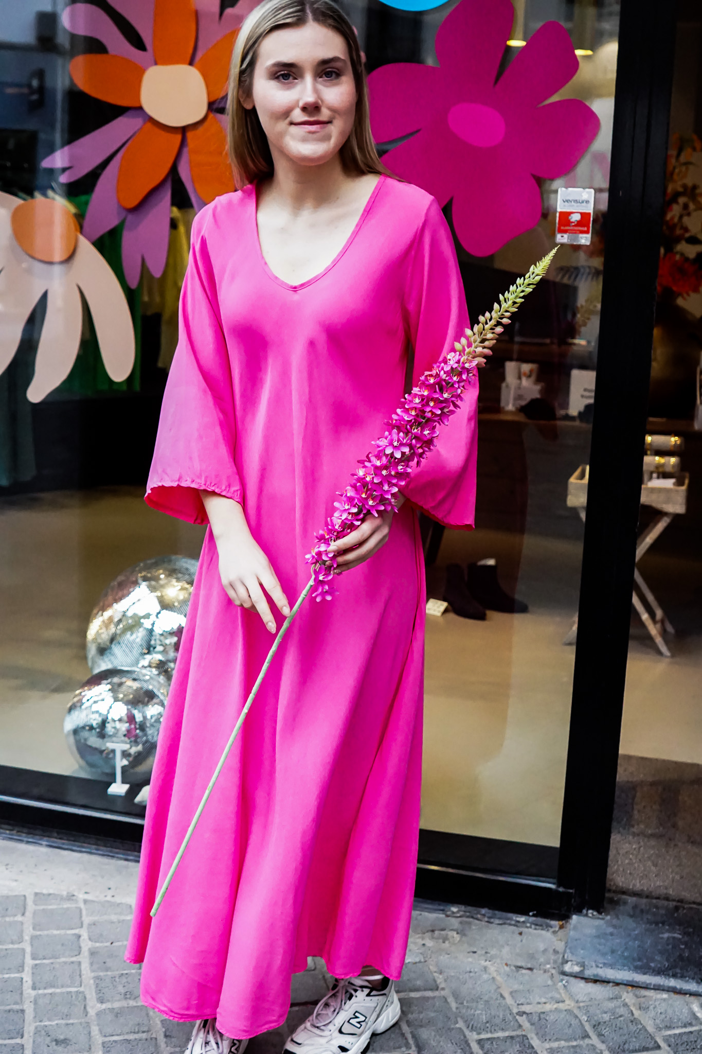Image Alberta midi jurk roze