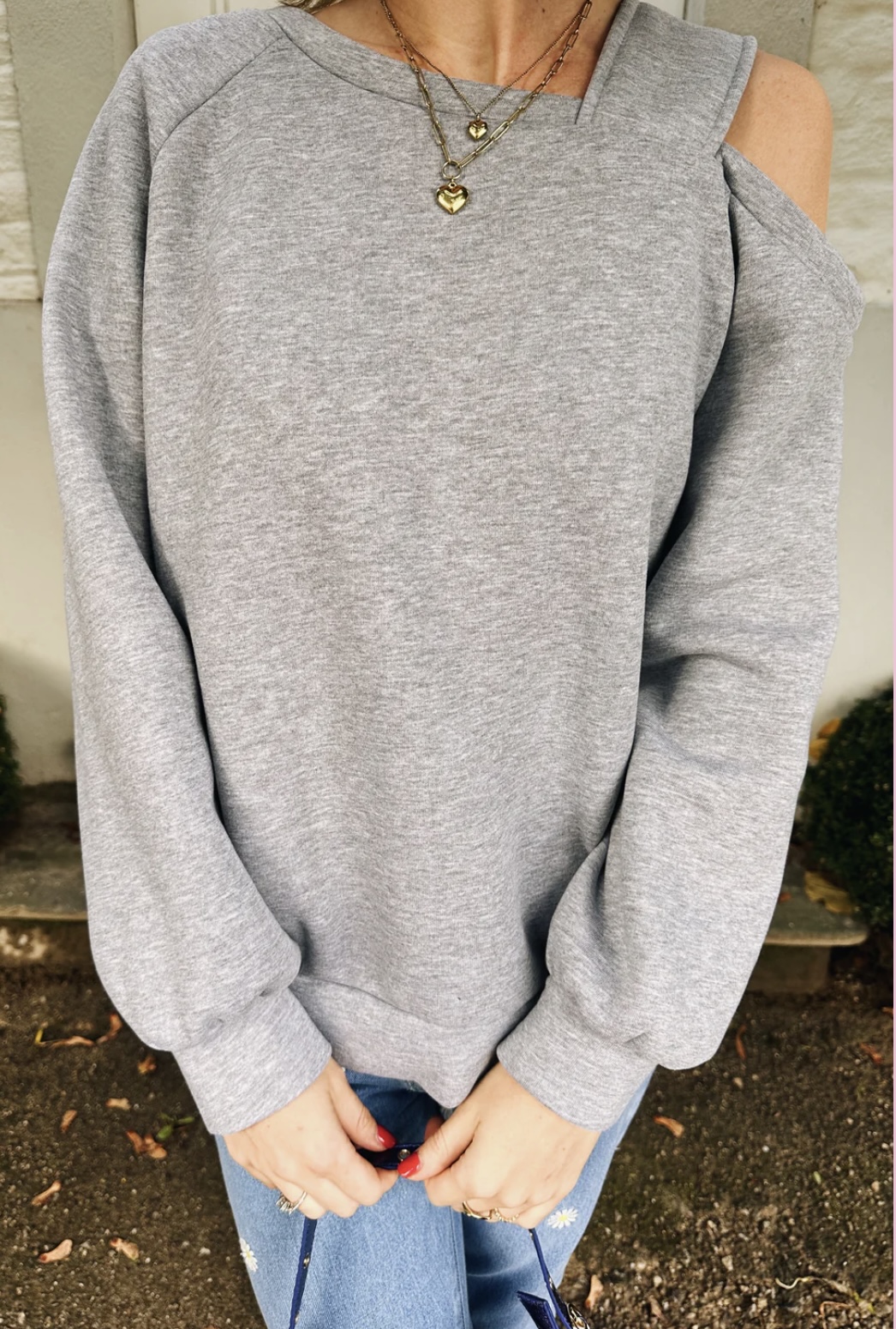 Image Pomme sweater grijs
