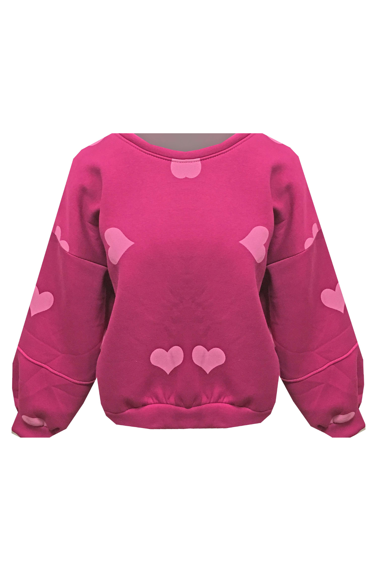 Image Minna sweater hearts FUCHSIA/PINK