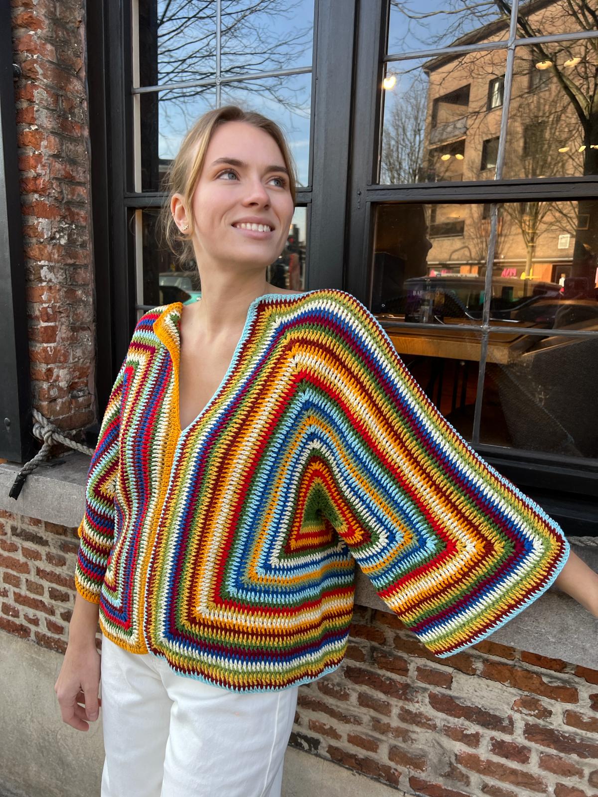 Image Livia Crochet-knit sweater multicolor