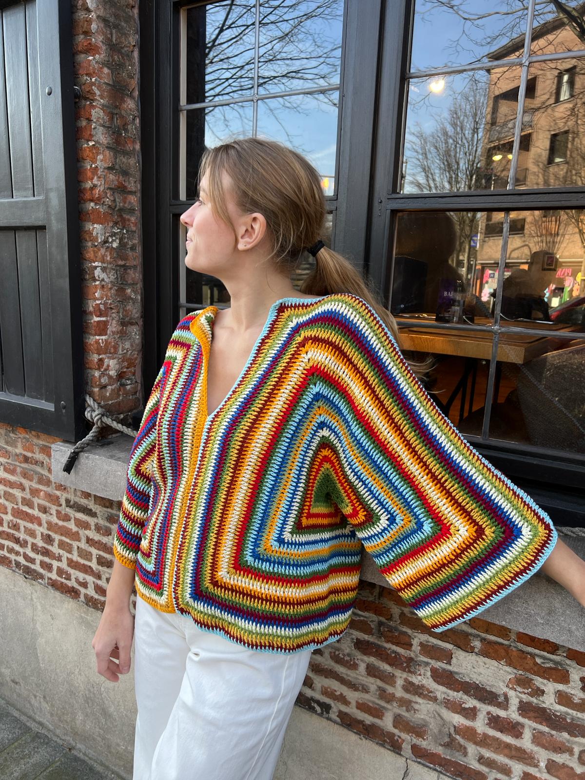 Image Livia Crochet-knit sweater multicolor
