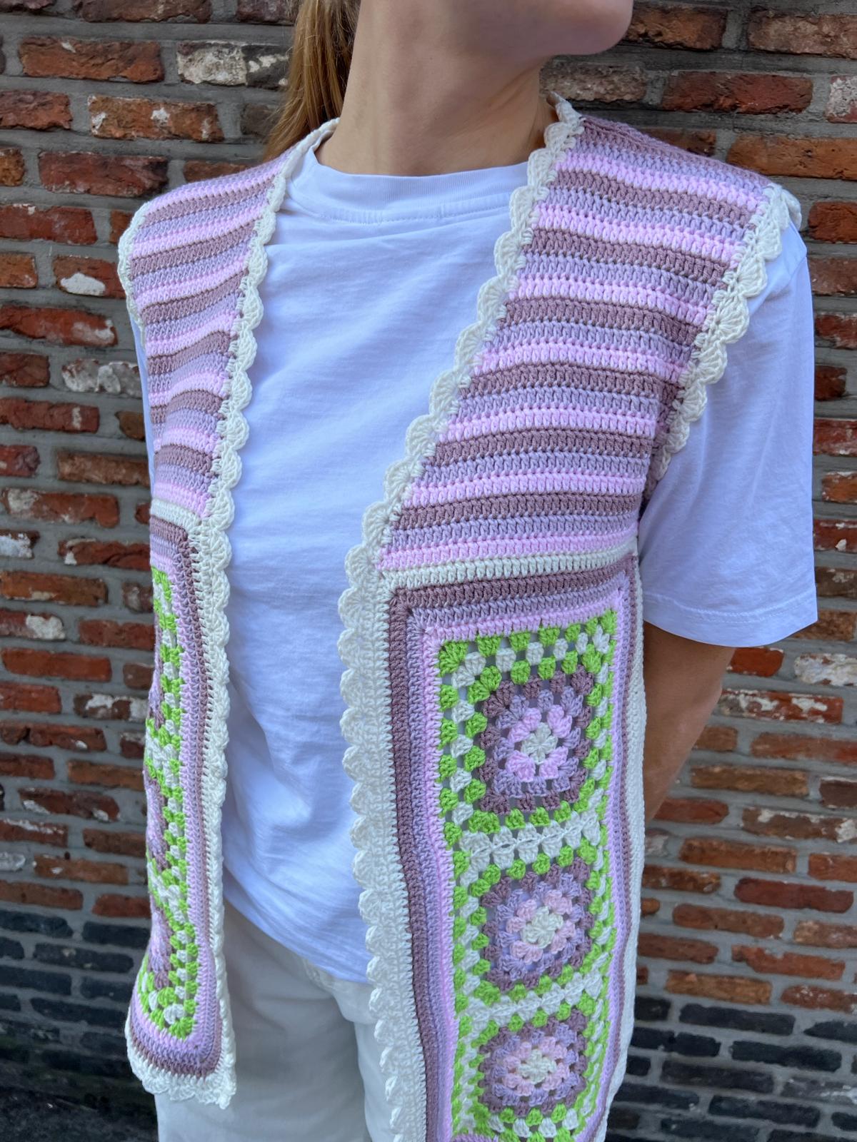Image Louise Crochet-knit vest multicolor