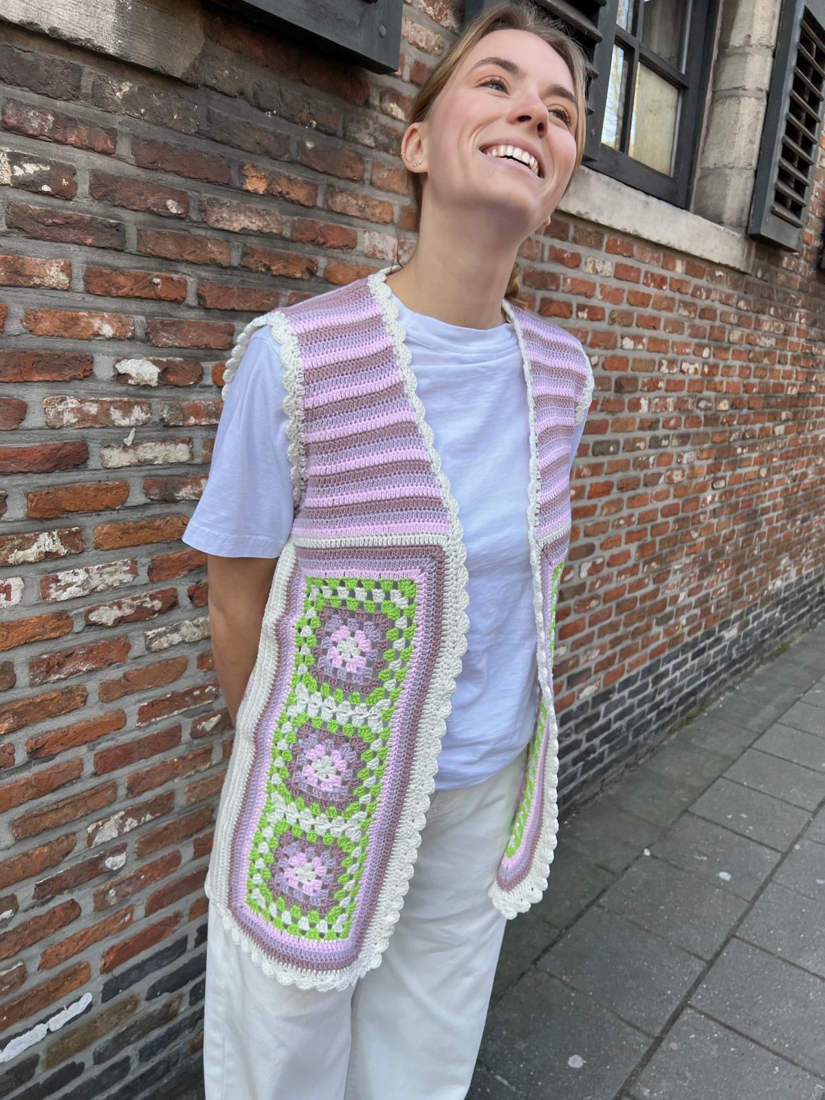 Image Louise Crochet-knit vest multicolor