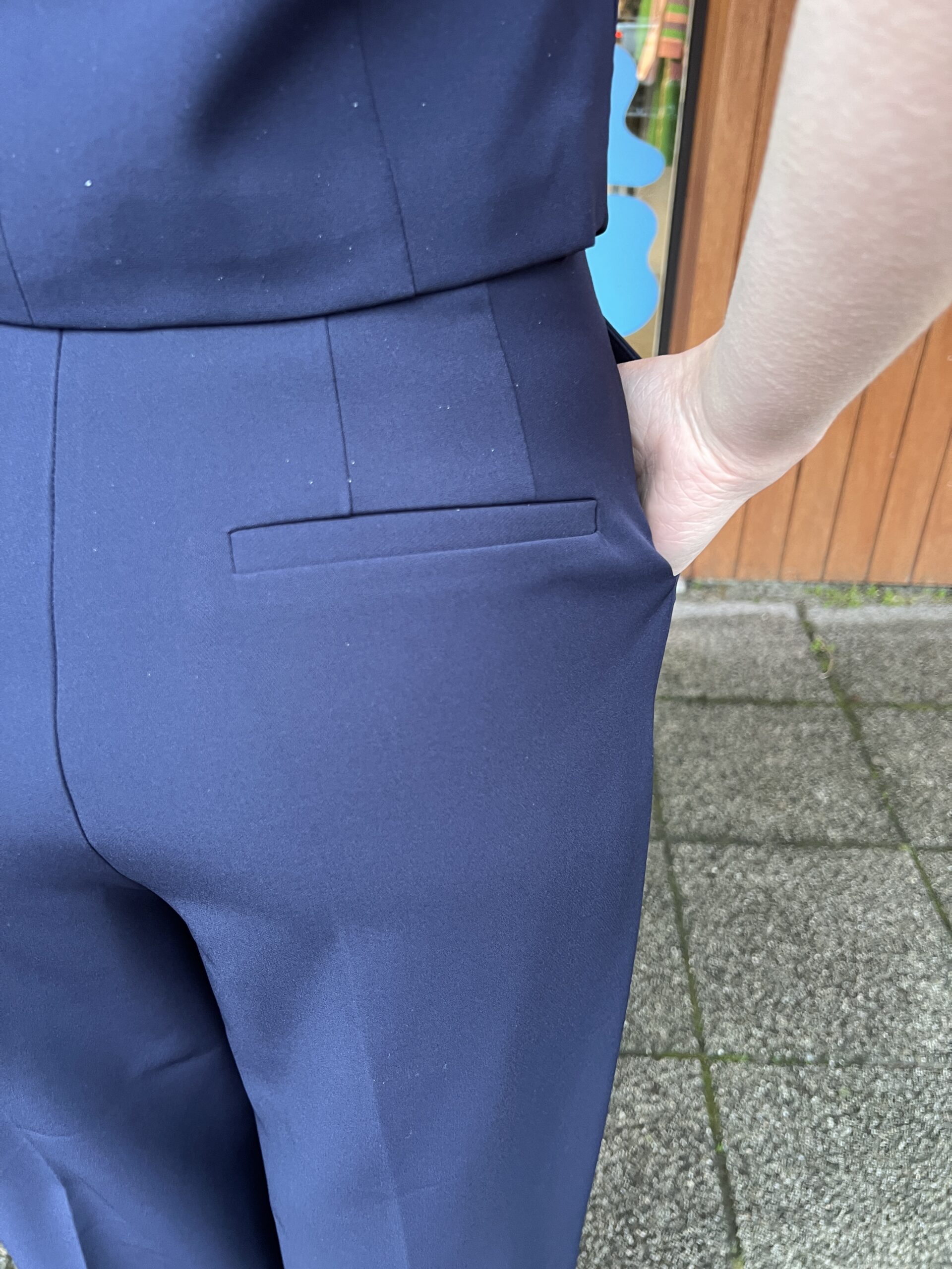 Image Harper pantalon wijd donkerblauw