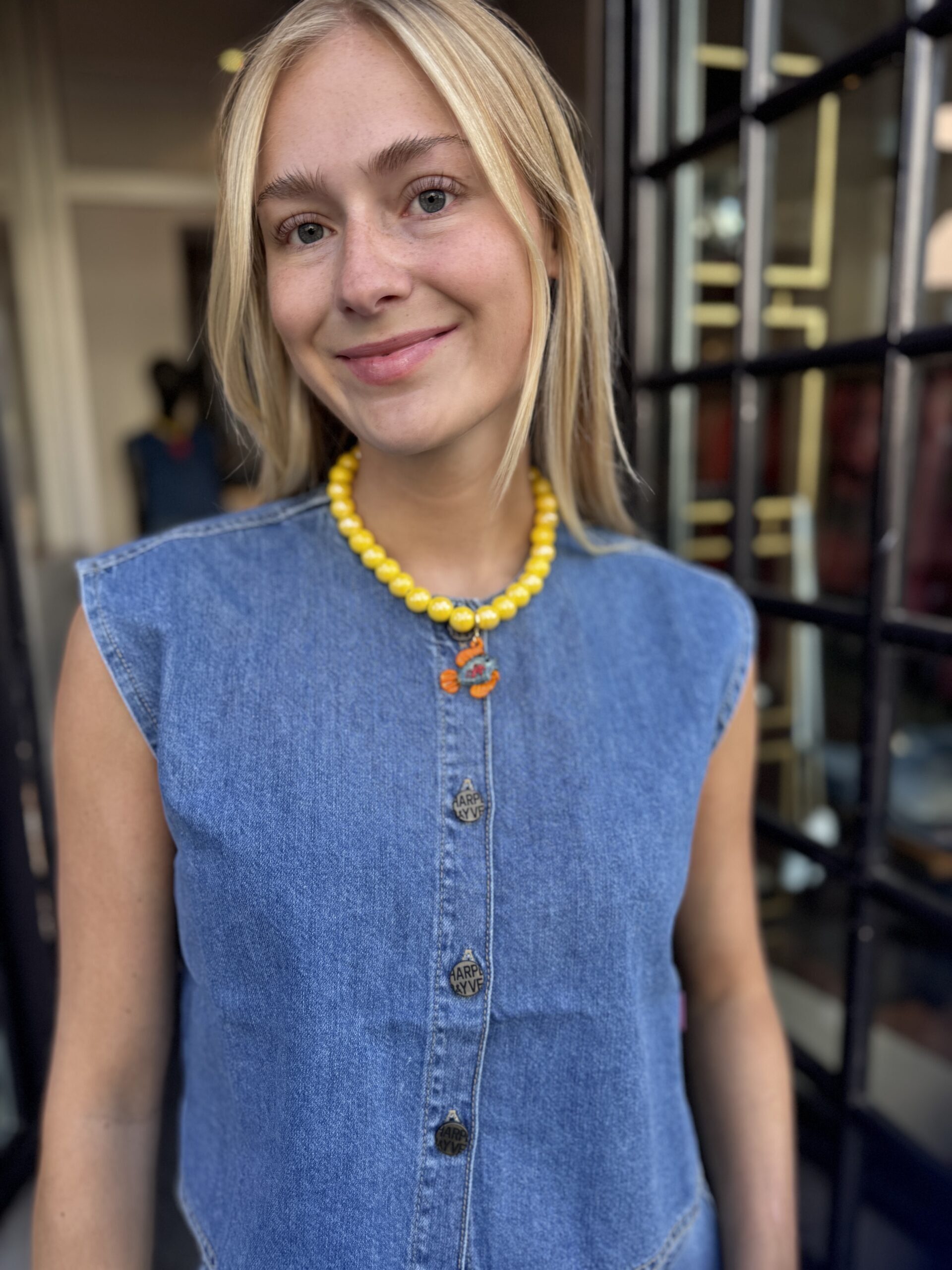 Image Luna ketting geel