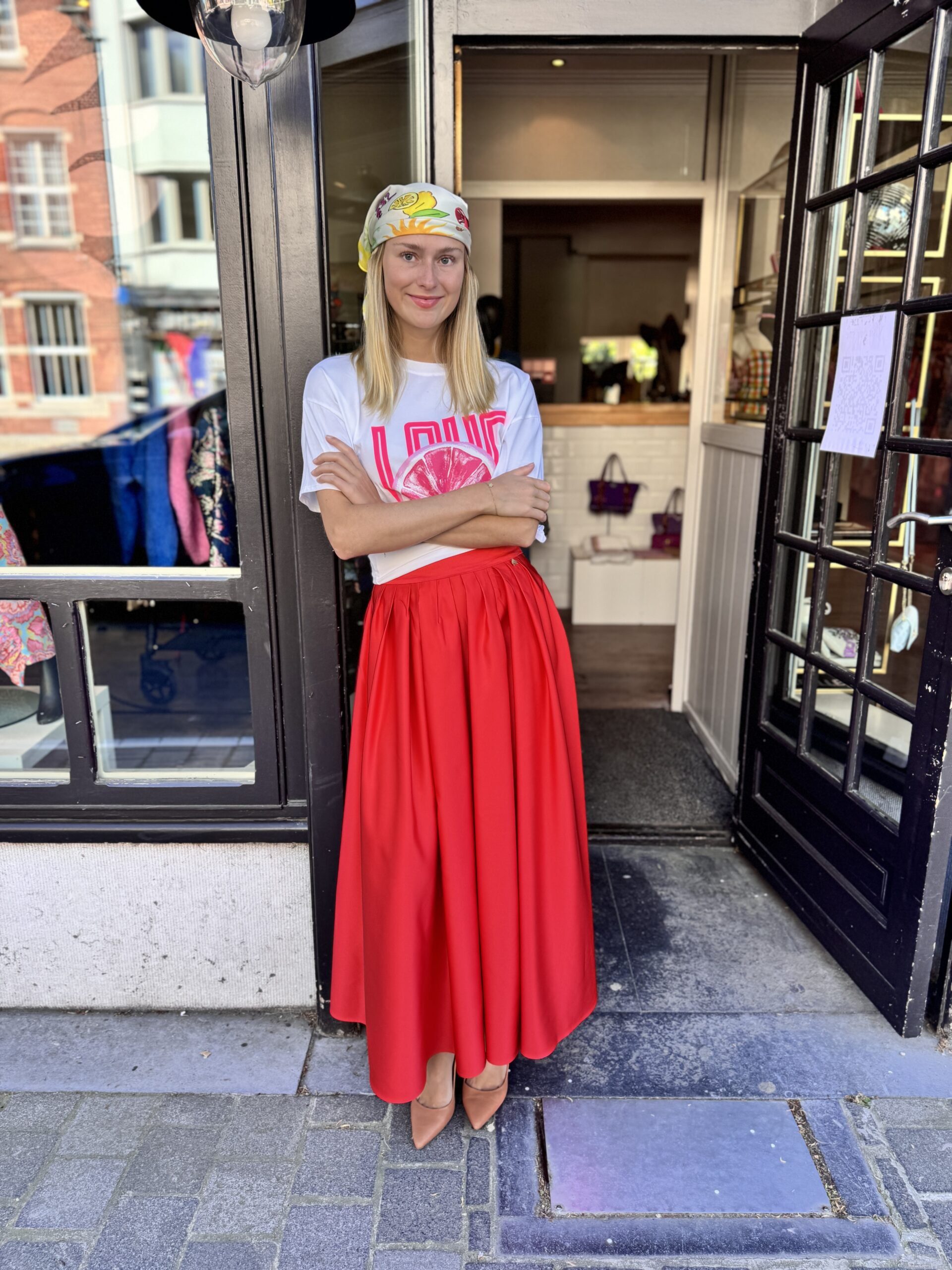 Image Tessa rok rood